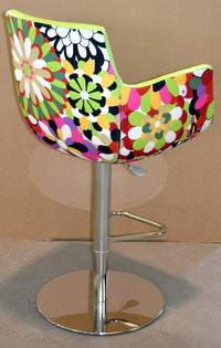 bright patterned barstool made in Italy by MissoniHome