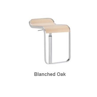 LEM blanched oak bar stool by LaPalma