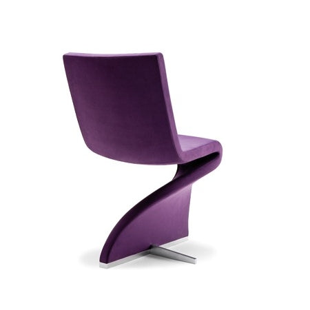 Purple designer Italian dining chair