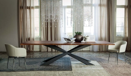 Spyder Wood Dining Table - italydesign.com