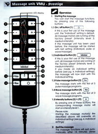 reclining massage chair remote instructions