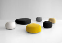 Series of Kipu ottomans in different shapes and colors by Lapalma and made in Italy