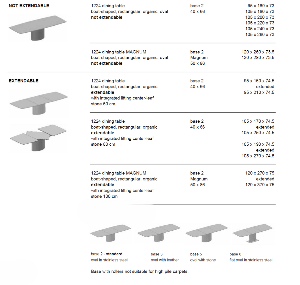 Adler 1224  Dining Table