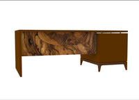 Burlwood Rectangular Desk