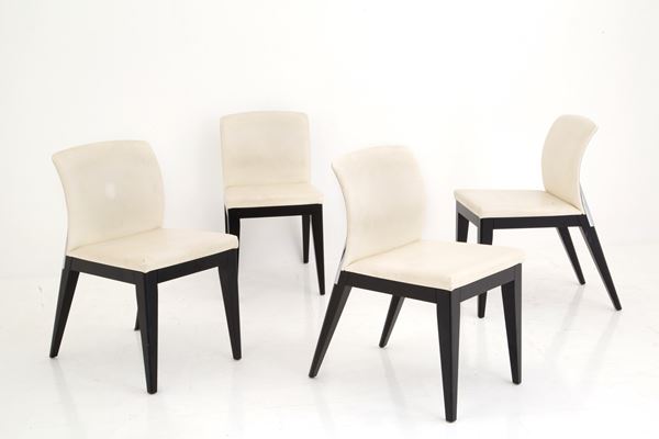 椅子 made in ITALIY dining chair Set of Four Handmade Mid-Century Modern Italian Dining