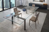 Policleto  Expandable Glass Dining Table