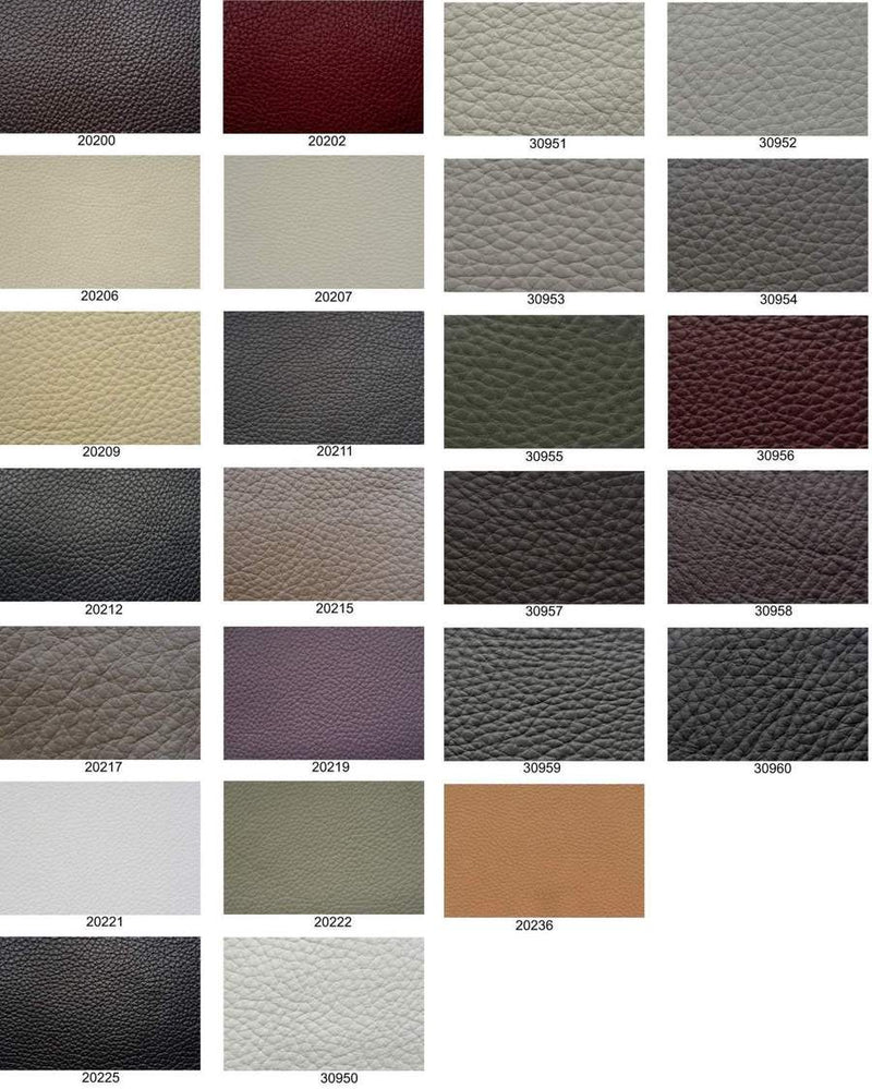 Stallone sectional sofa leather color option swatch