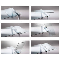 Policleto  Expandable Glass Dining Table