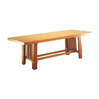 Arts and Crafts Table - Arts and crafts dining table inspired by Frank Lloyd Wright