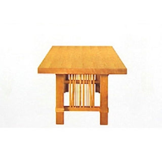 Arts and Crafts Table - wooden Italian table side view