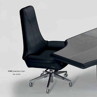 V049 Presidential - office chair in black leather