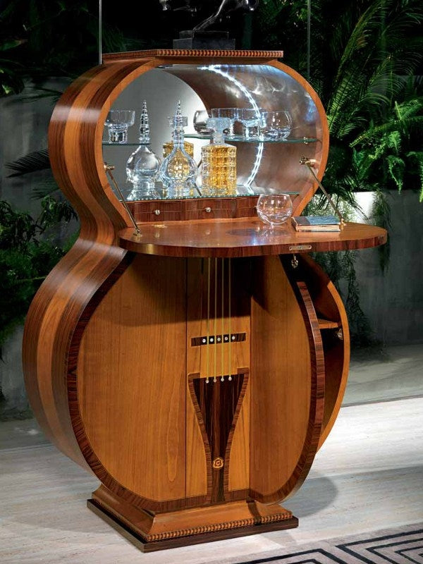 Guitar Bar - Artisan piece made in Italy by master woodworkers at Carpanelli