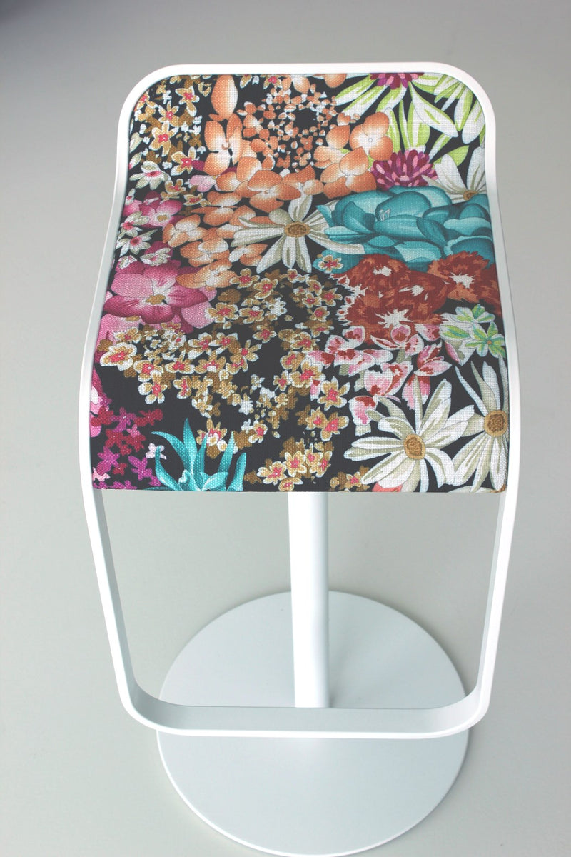 LEM bar stool by LaPalma in floral print