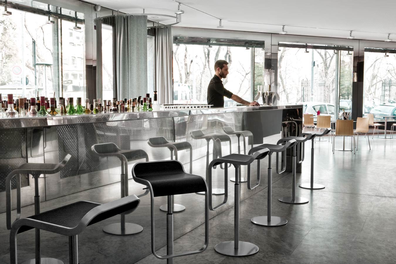 Italian Furniture: LEM Piston Barstool by LaPalma | italydesign.com