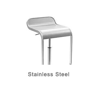 LEM stainless steel bar stool by LaPalma