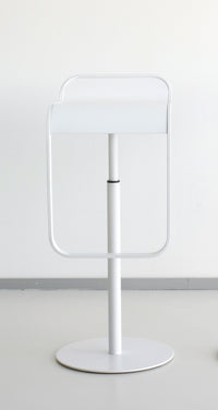 White LEM bar stool by LaPalma, Italian designer furniture maker