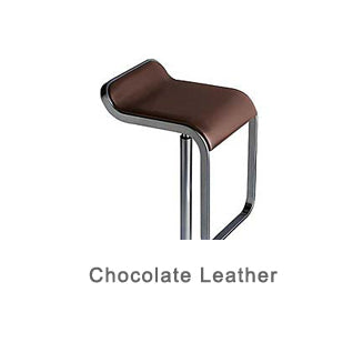 LEM chocolate leather bar stool by LaPalma