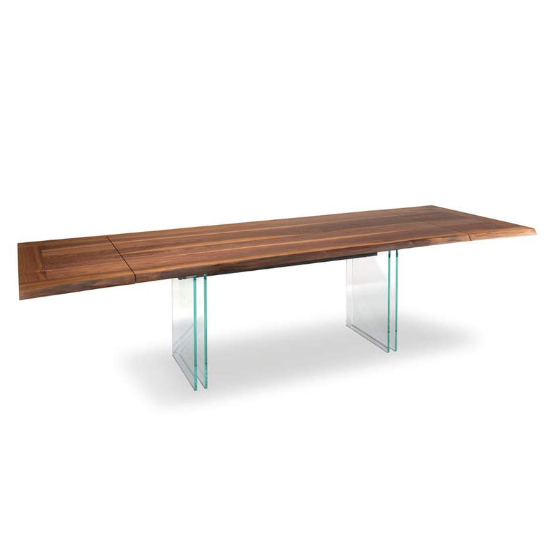 View of Ikon Drive Expandable Table with Glass legs