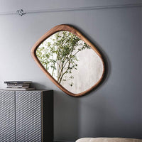 Janeiro - Modern Mirror with wood frame by Cattelan Italia