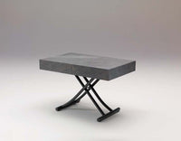 View of raised Box Legno T111 coffee table by Ozzio