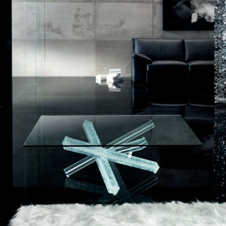 Mikado 40 Coffee Table - Luxury modern  glass  coffee table by Reflex made in Italy