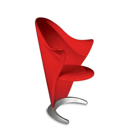 Petalo luxury armchair in red