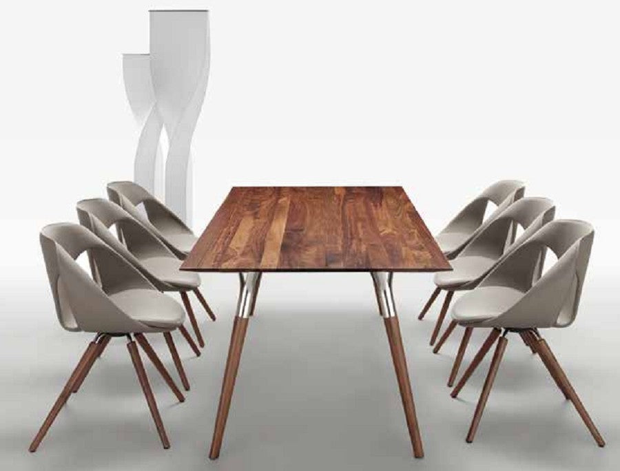Salt and Pepper Table - Modern Solid wood table by Tonon made in Italy