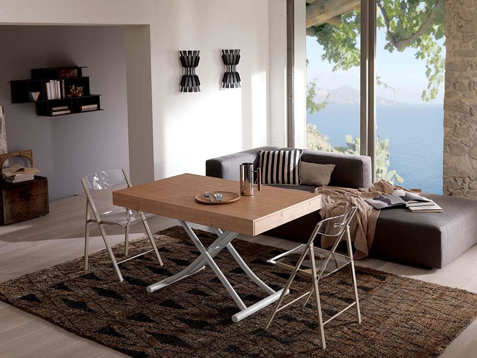 Expandable dining table by Ozzio Italia