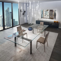 Policleto  Expandable Glass Dining Table