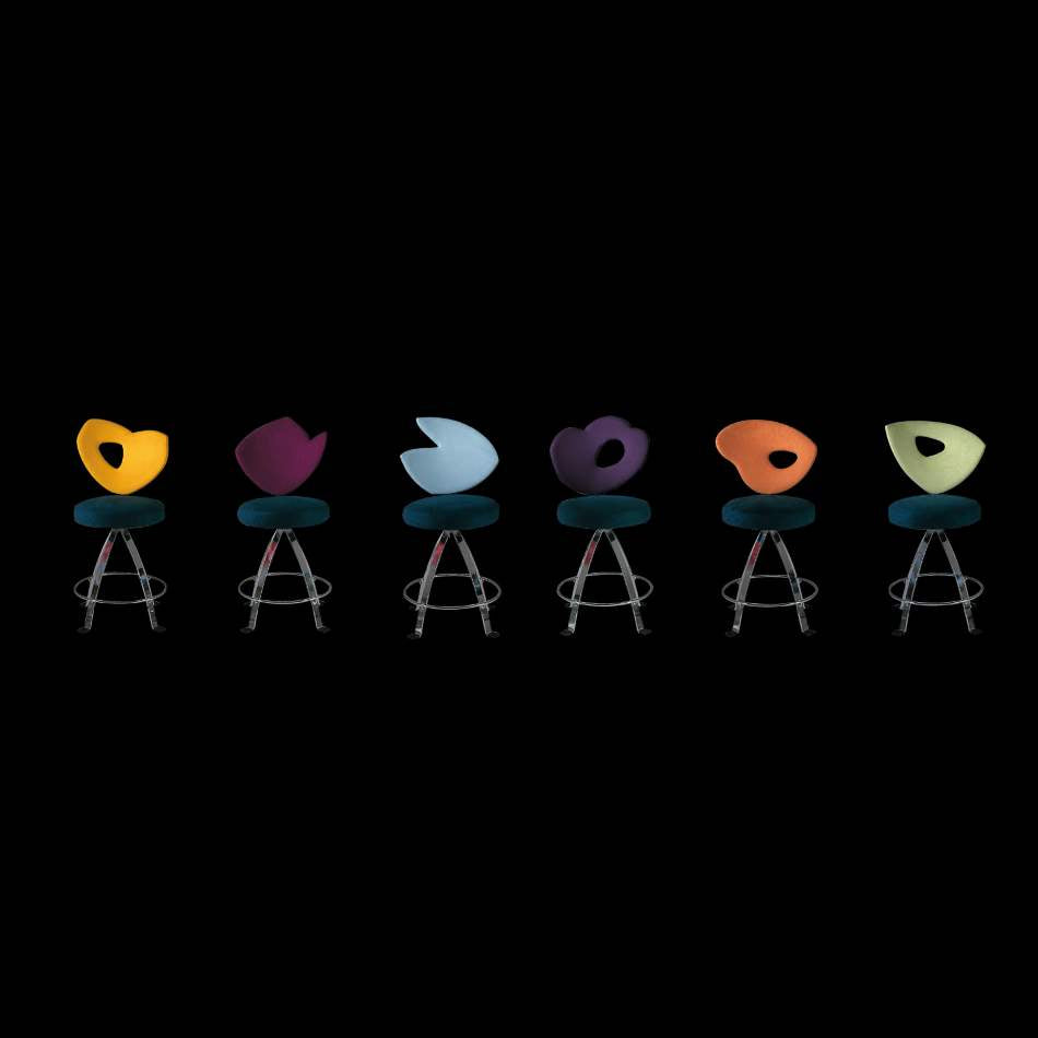 All stool color options of the Samba barstool by Il Loft