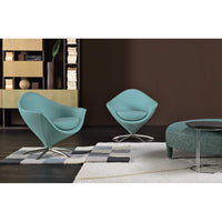 Room full of luxury furniture and blue Astra sofa chair