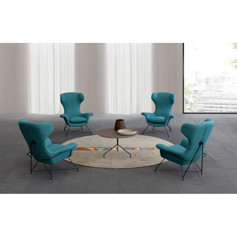 Blue sofa chairs