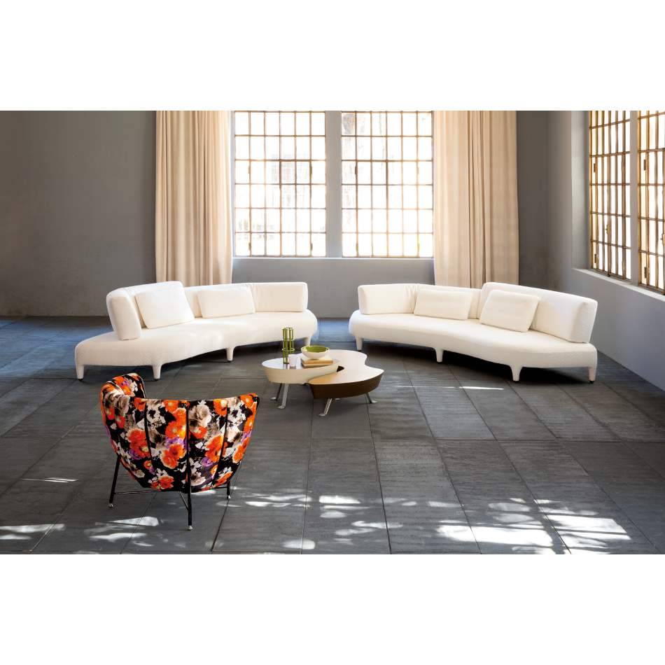 Pair of white Italian sofas