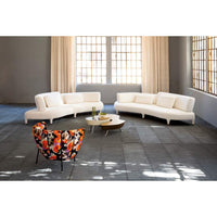 Pair of white Italian sofas