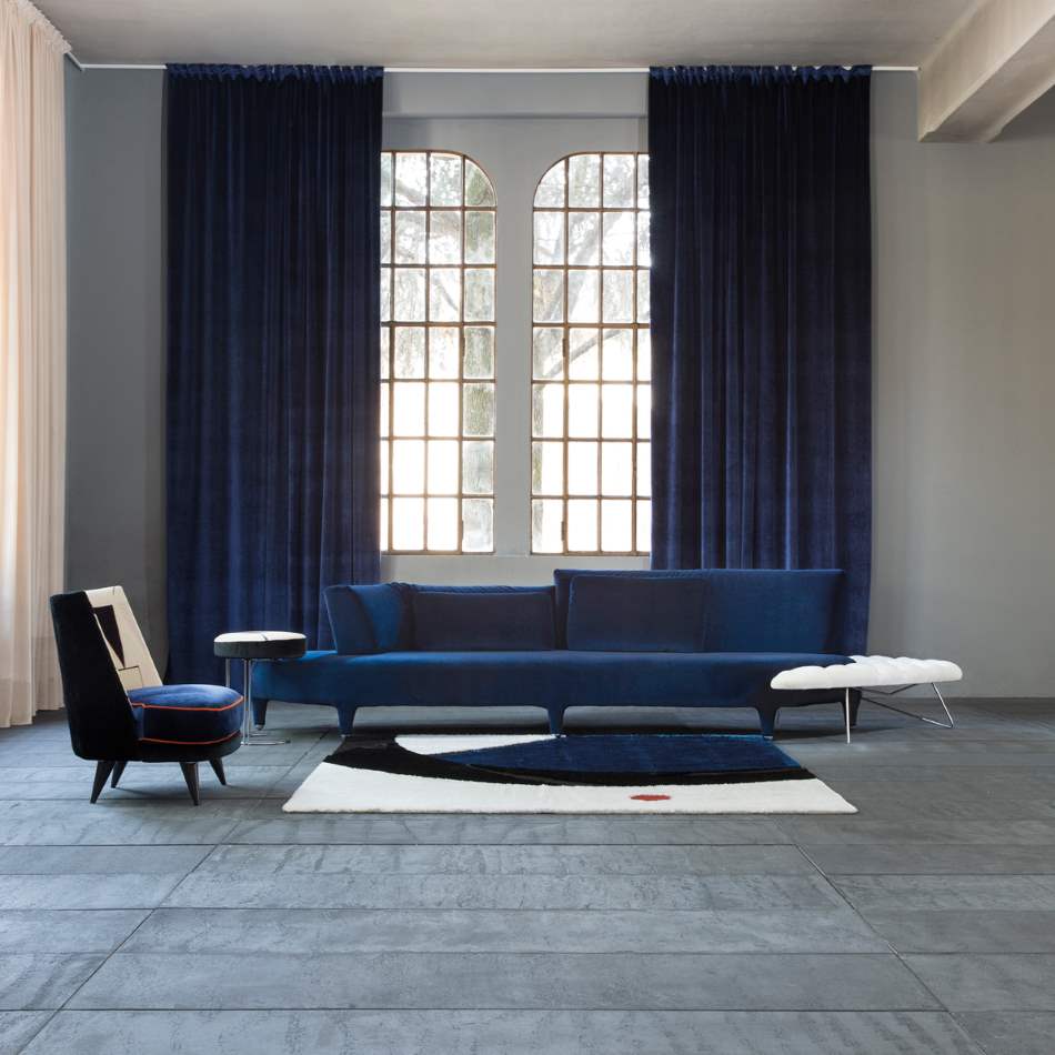 Delta Sagomato in blue