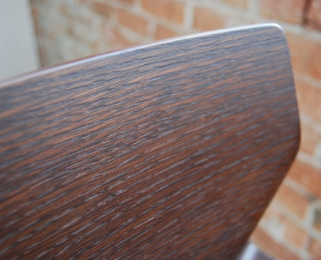 close view of Italian Barstool wood grain