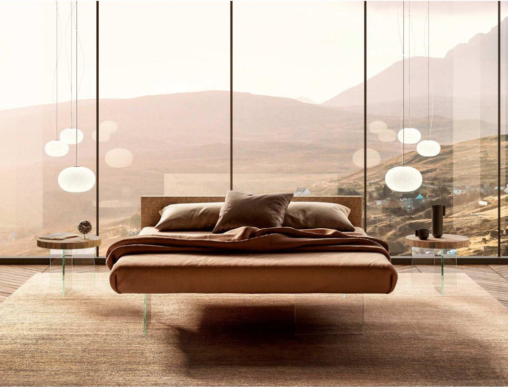 Air Bed - Moden Italian bed with  floating  design by Lago made in Italy