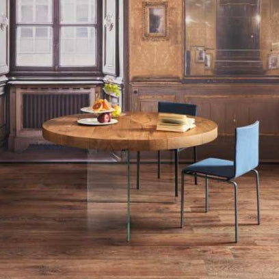 Air Wildwood Round Table Wildwood Naturale - Modern Furniture | Contemporary Furniture - italydesign