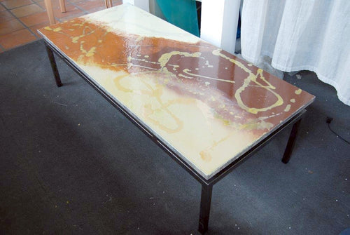 Modern Art Lava Stone Coffee Table - italydesign.com