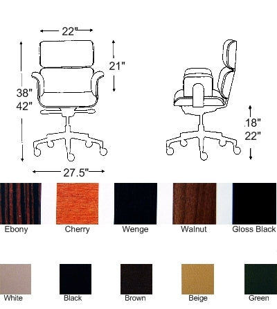 Modern Classic Office Chair - product specs and color options