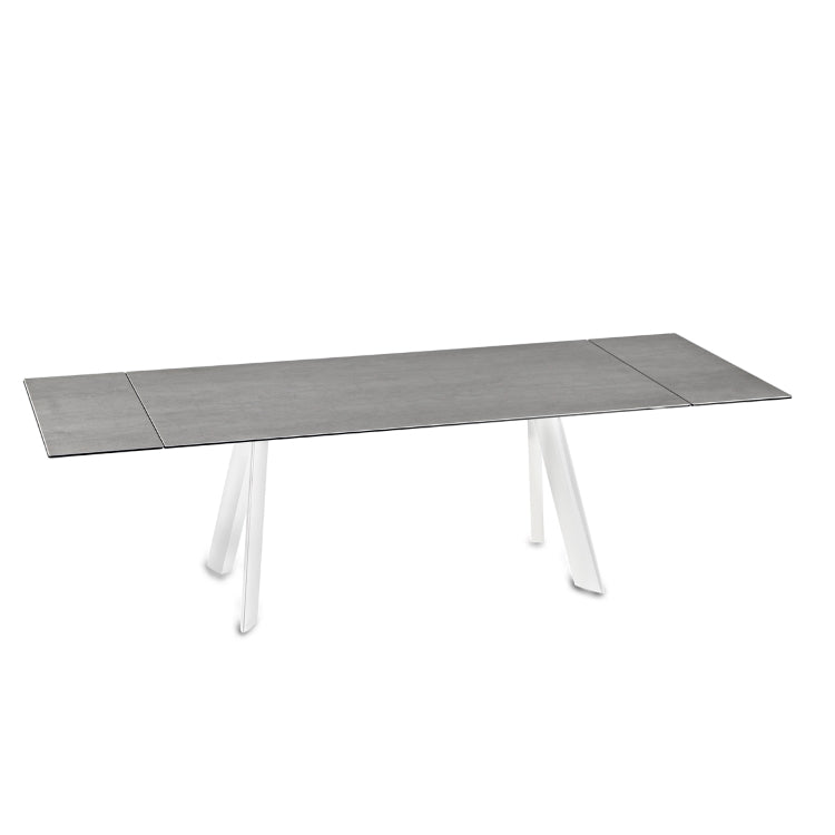 Felix - Extendable glass topped dining table by NAOS