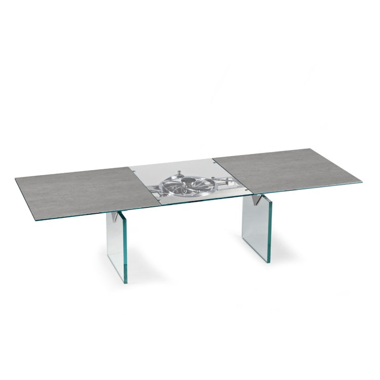 NAOS glass table made in Italy