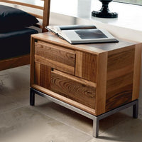 Toscano Nighstand made in Italy from walnut