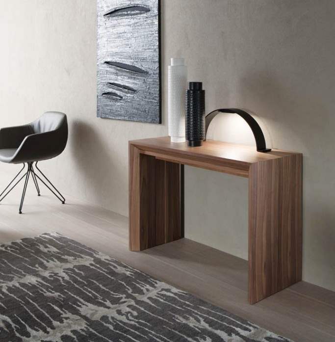 Italian console table that  transforms to 10 seat dining table by Ozzio Italia