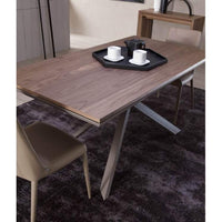 Italian designer table with cappuccino cups