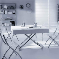 White room with white Italian furniture in it