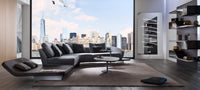 Segno Sofa Chaise Lounge B - Luxury Italian Sectional designed by Pininfarina for  Reflex