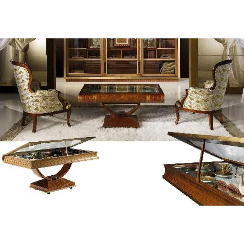 Luxury wooden  coffee table  by Carpanelli