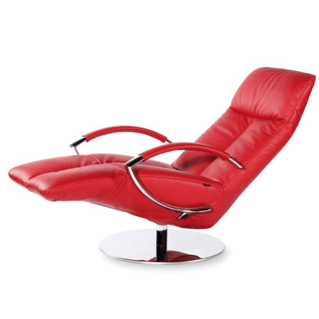 Mago red leather recliner chair