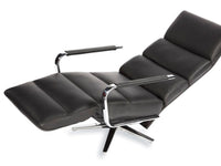 reclining chair in reclined position